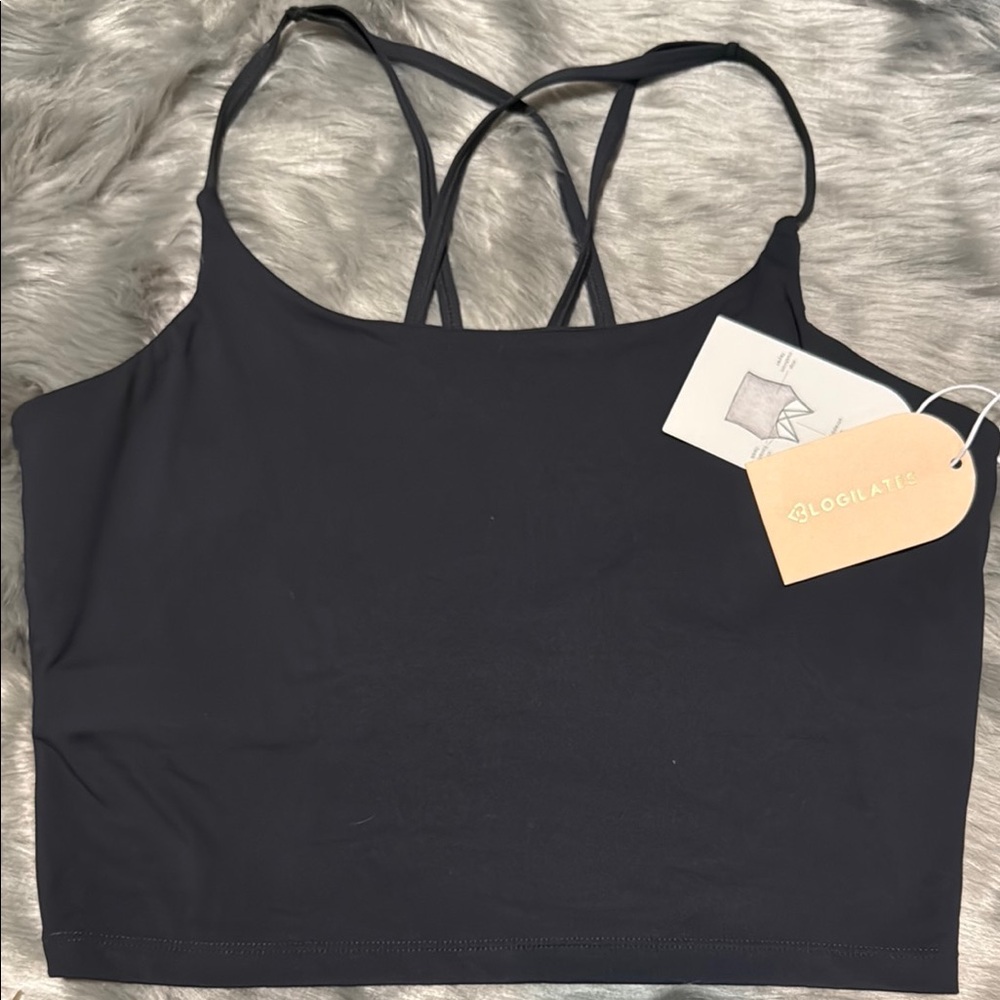 Blogilates Strappy Tank Jet Black